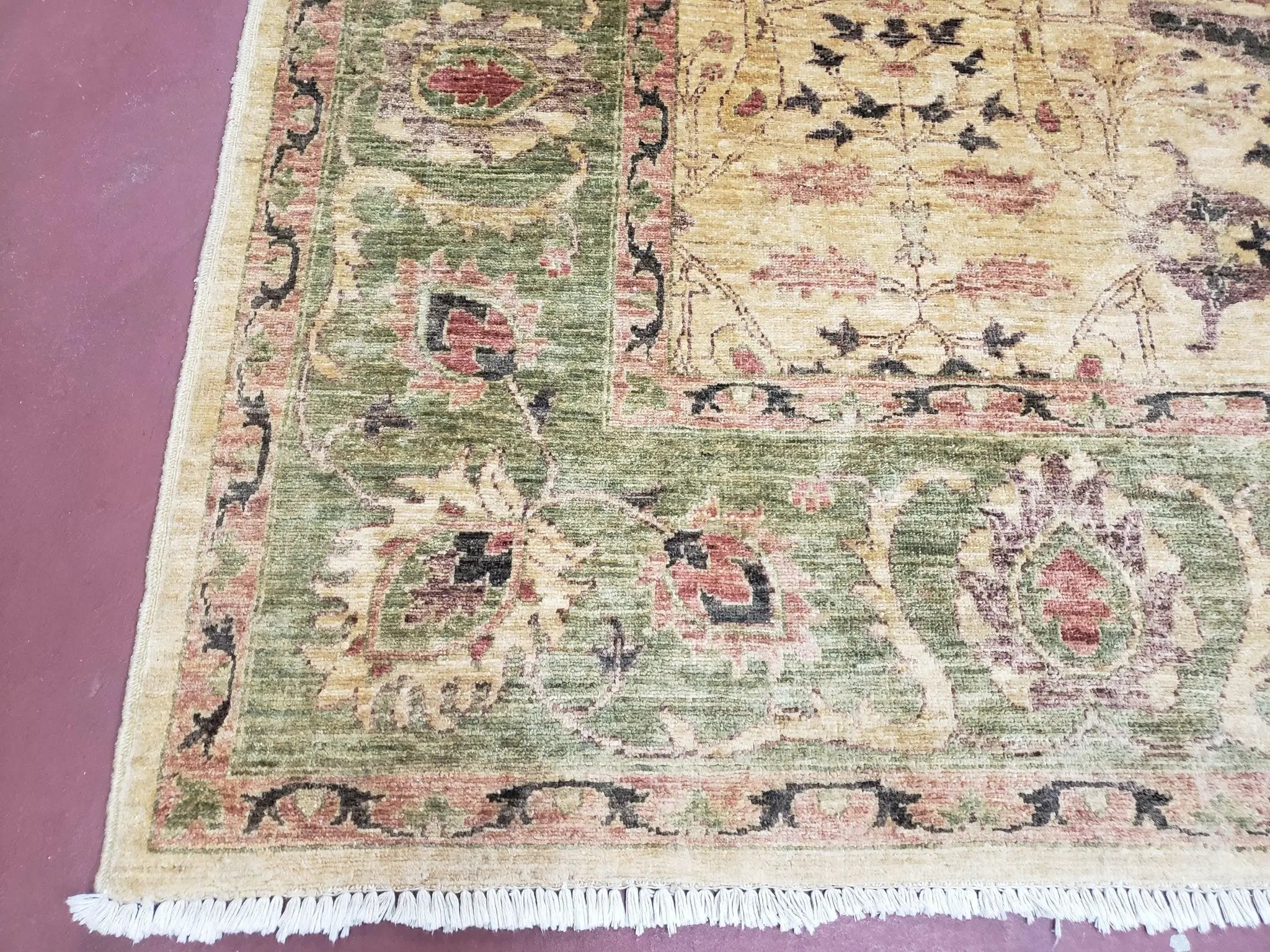 Pakistani Peshawar Rug 8x10, Farmhouse Rug, Oushak Carpet, Wool by Jewel Rugs