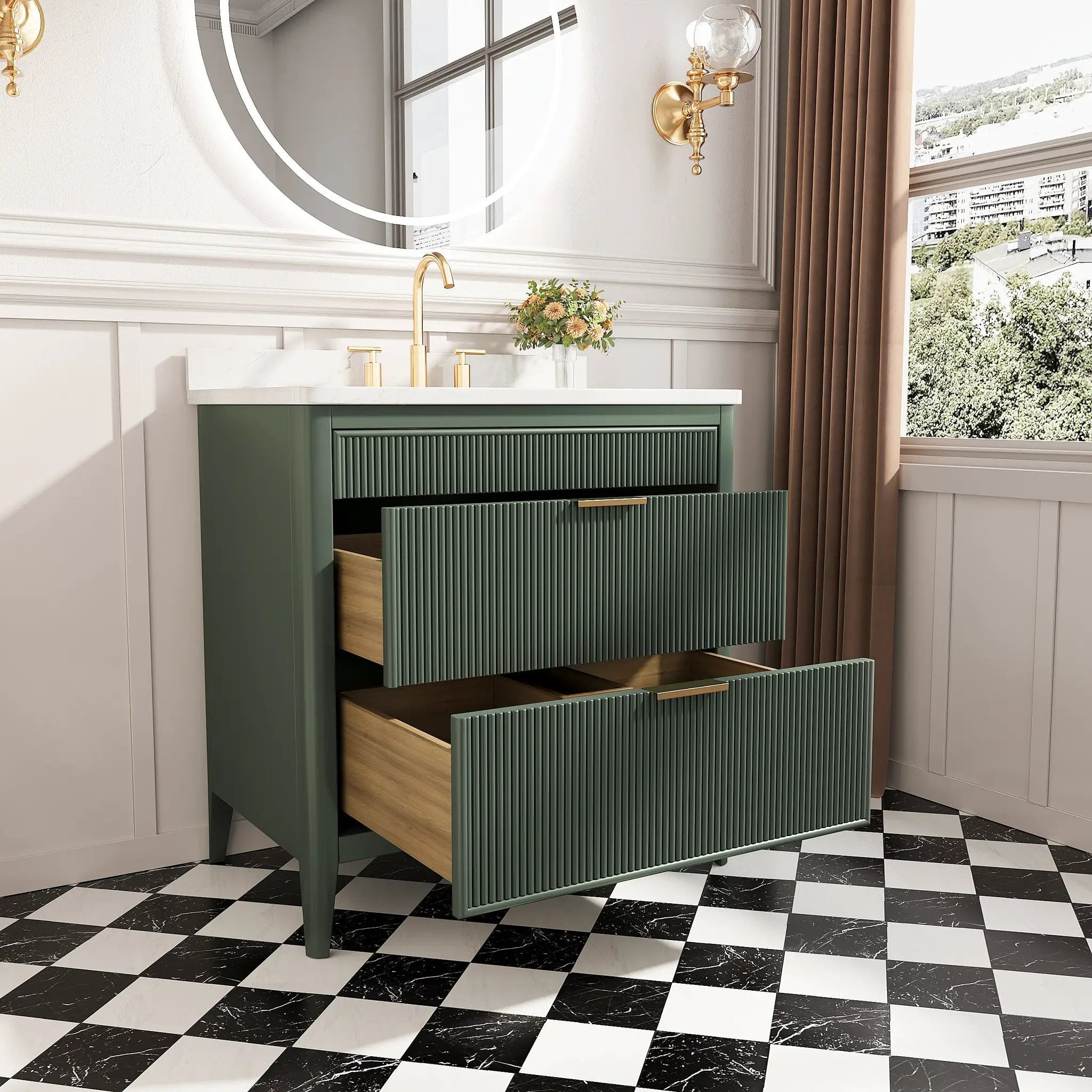 Fully Assembled 36'' Bathroom Vanity by HouseOfZazla