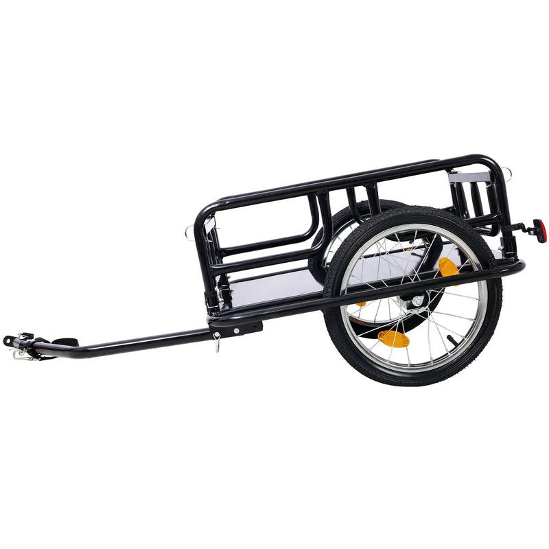 Foldable Bike Cargo Trailer with Universal Bike Hitch by HouseOfZazla