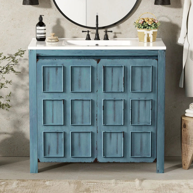 Bathroom Vanity Organizer With Sink, Combo Cabinet Set, Bathroom Storage Cabinet by Unique Piece Furniture