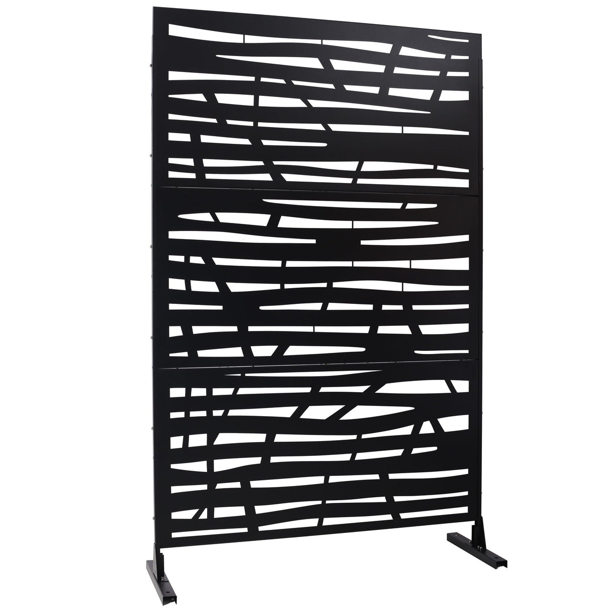 Metal Privacy Screen Room Divider with Durable Construction - Black, White, Dark Brown, photo 26 of 39