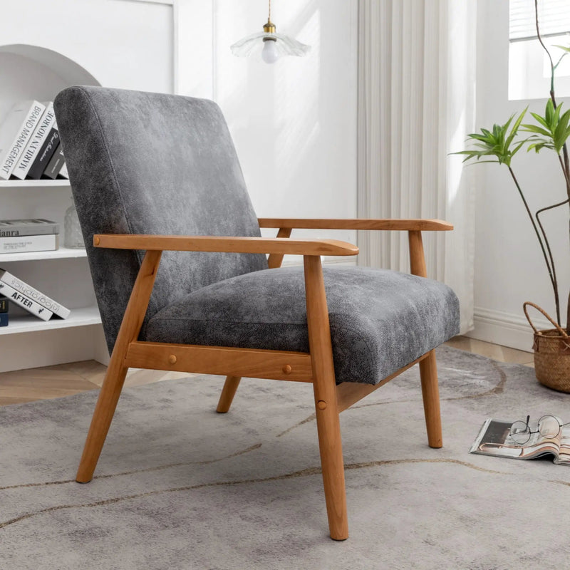 Wide Classic Mid-Century Modern Arm Chair by HouseOfZazla