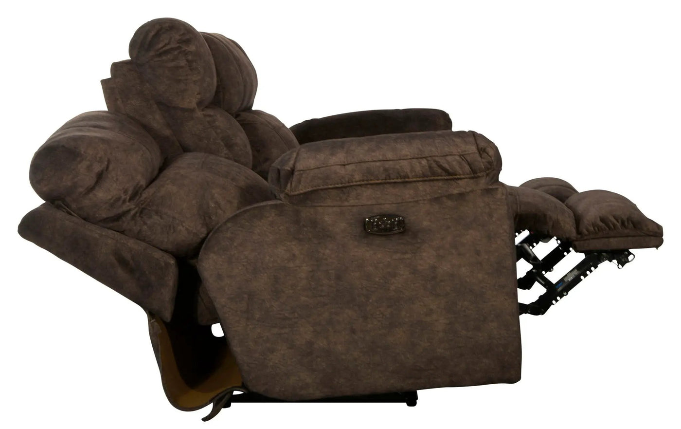 Sedona - Power Hdrst With Lumbar Lay Flat Reclining Console Loveseat With Storage & Cupholders by Unique Piece Furniture