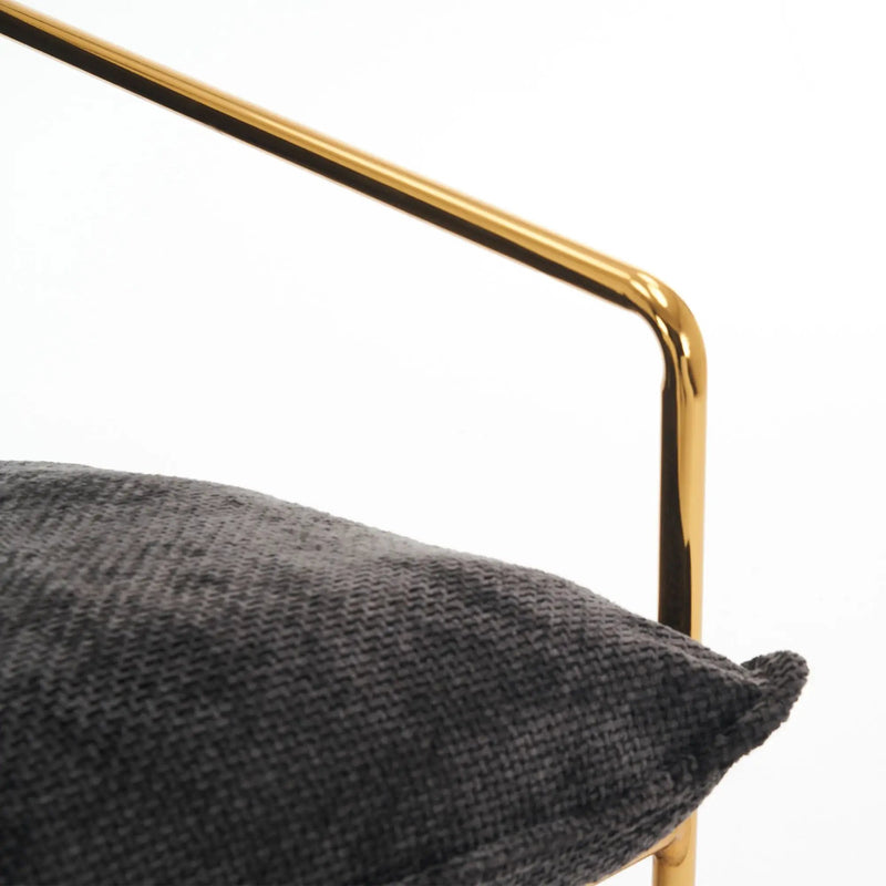 Upholstered Hanging Armchair With Arm Pocketsmetal Frame (Set of 2), Plated Craftsmanship, Crushed Foam Cushions And Skin-Friendly Woven Fabric For Living Room And Bedroom by HouseOfZazla