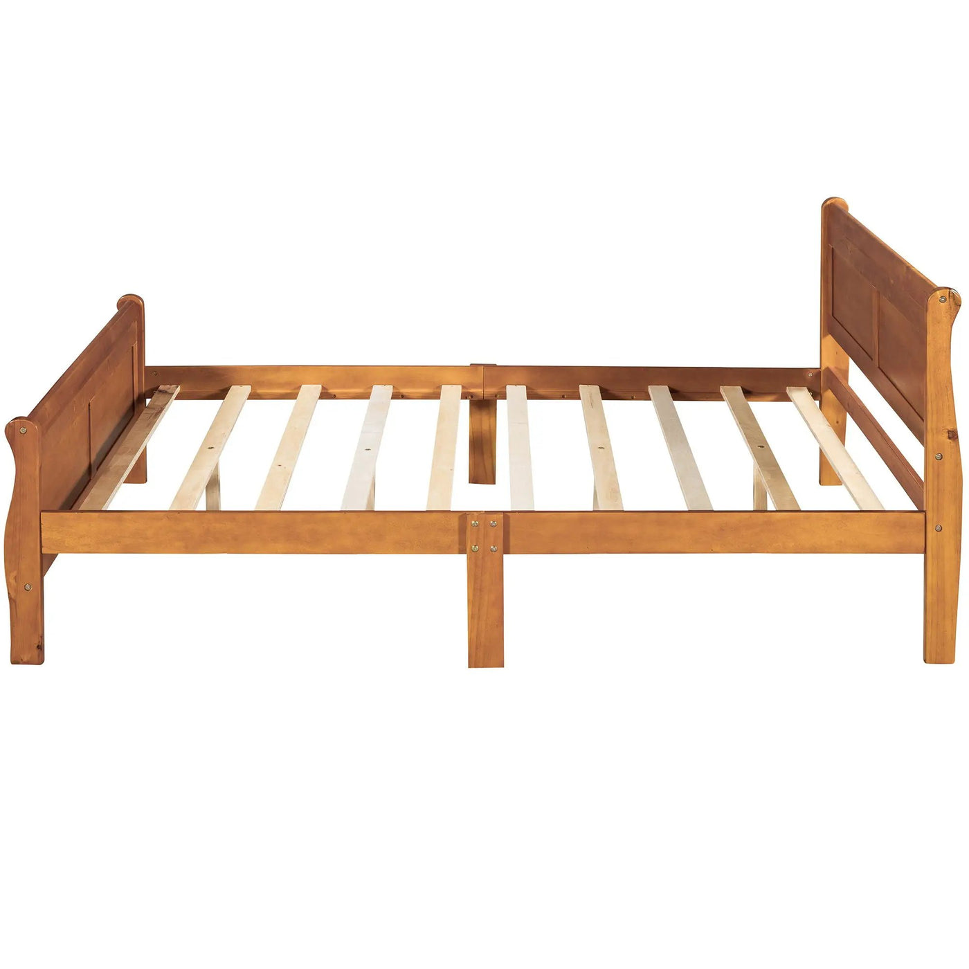 Platform Bed Frame Mattress Foundation Sleigh Bed With Headboard / Footboard / Wood Slat Suppor by Unique Piece Furniture