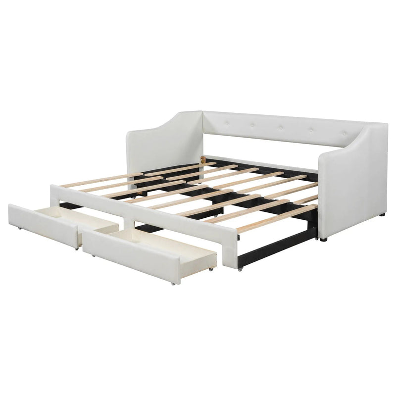 Upholstered Daybed With 2 Drawers by HouseOfZazla
