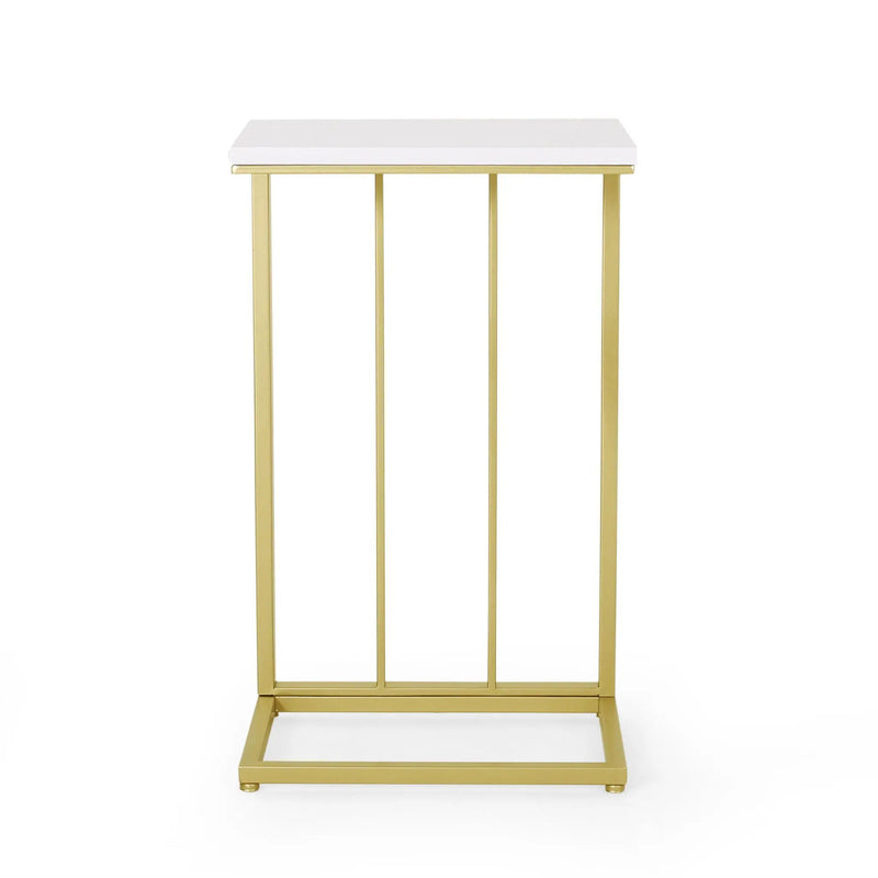 Modern Glam C-Shape End Table by HouseOfZazla