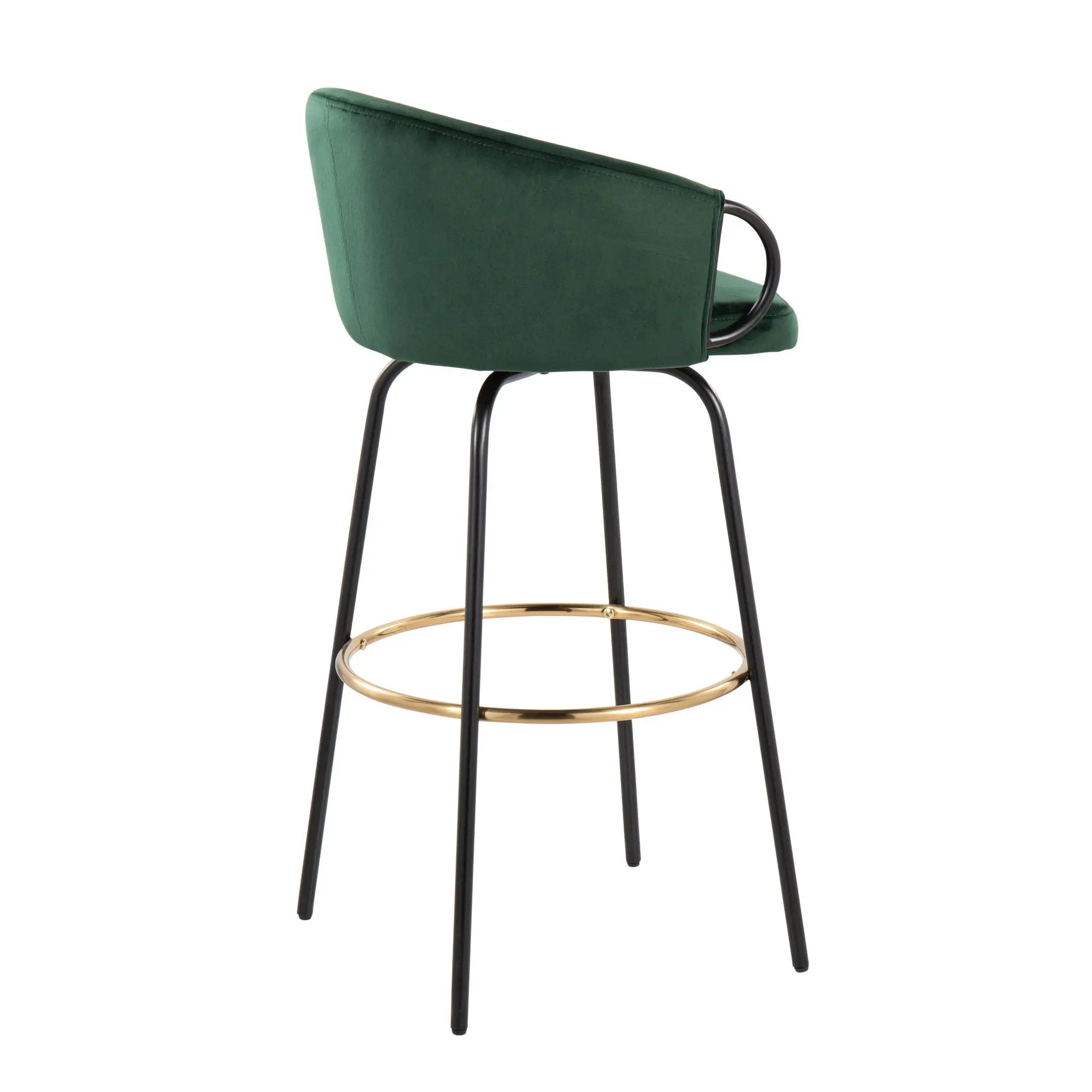 Claire - Contemporary / Glam Barstool With Footrest (Set of 2) by Unique Piece Furniture