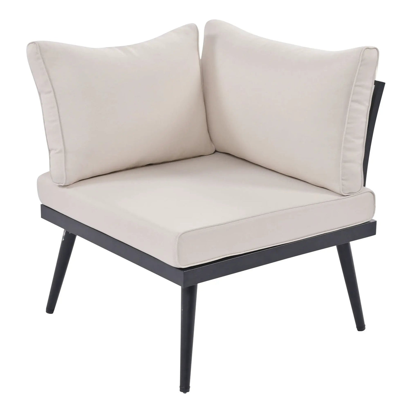Modern Outdoor Sectional Sofa Set With Nesting Coffee Tables by HouseOfZazla