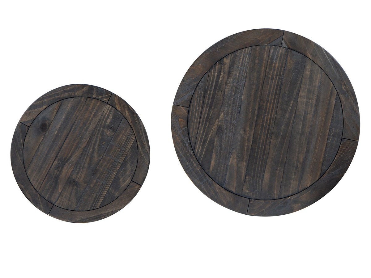 Boswell - Round Nesting End Table - Peppercorn, photo 4 of 7
