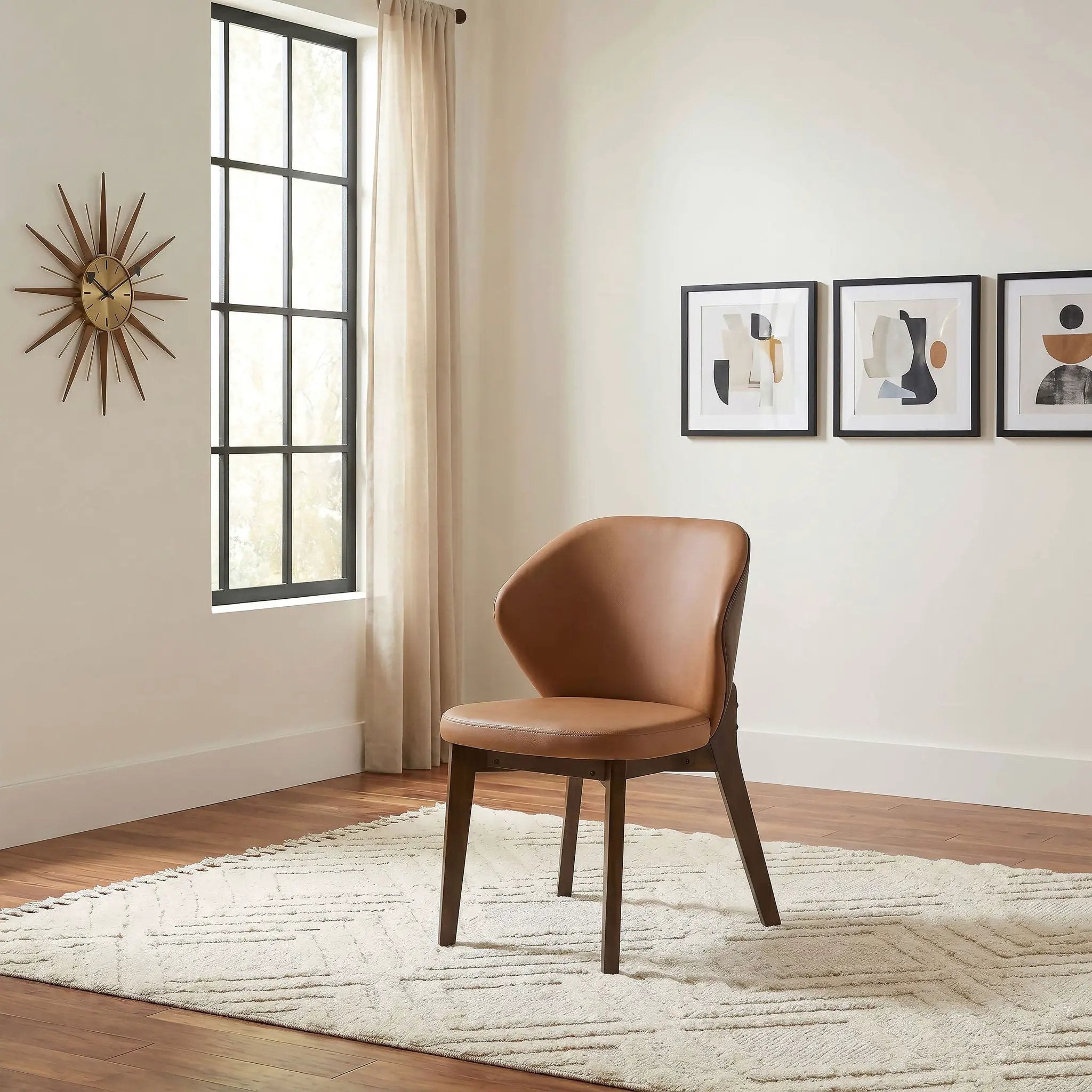 Randolph Dining Side Chair Butterscotch and Brown (Set of 2) by Unique Piece Furniture