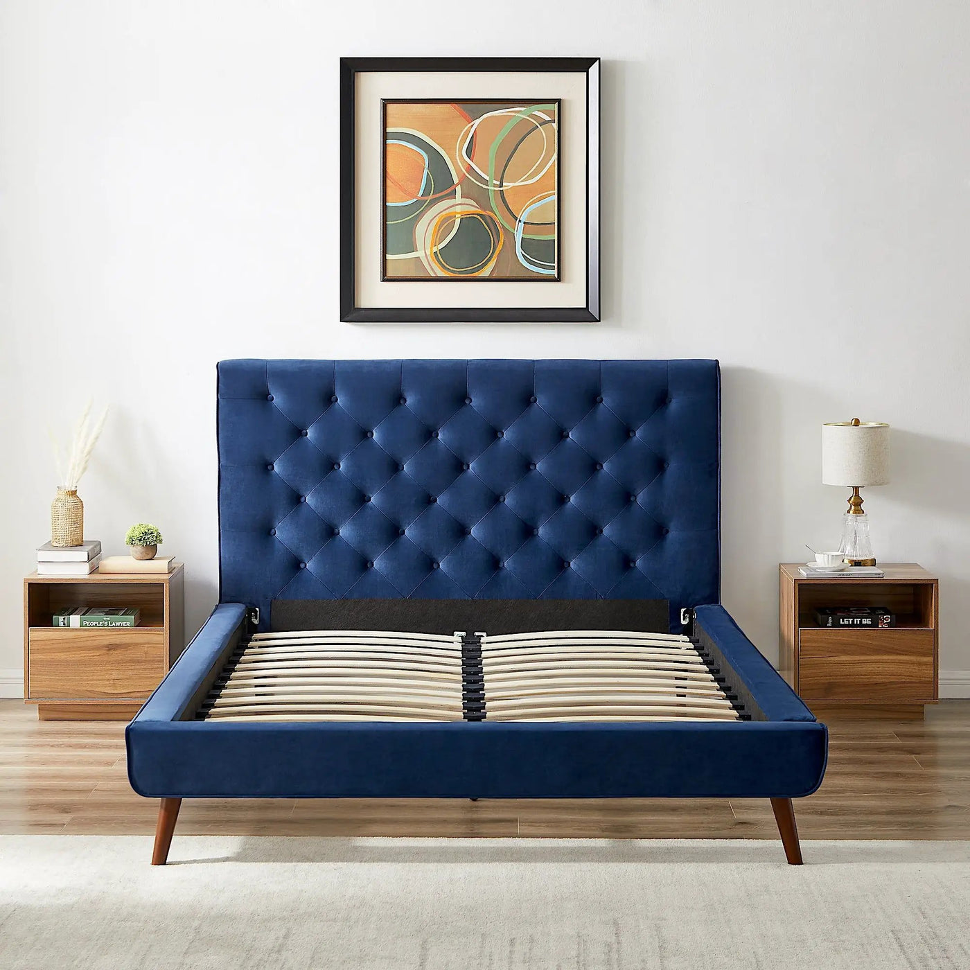 Dillon - Mid-Century Platform Bed by HouseOfZazla