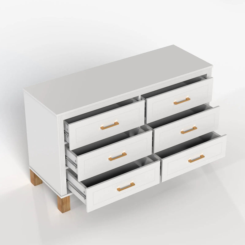 6 Drawer Double Dresser