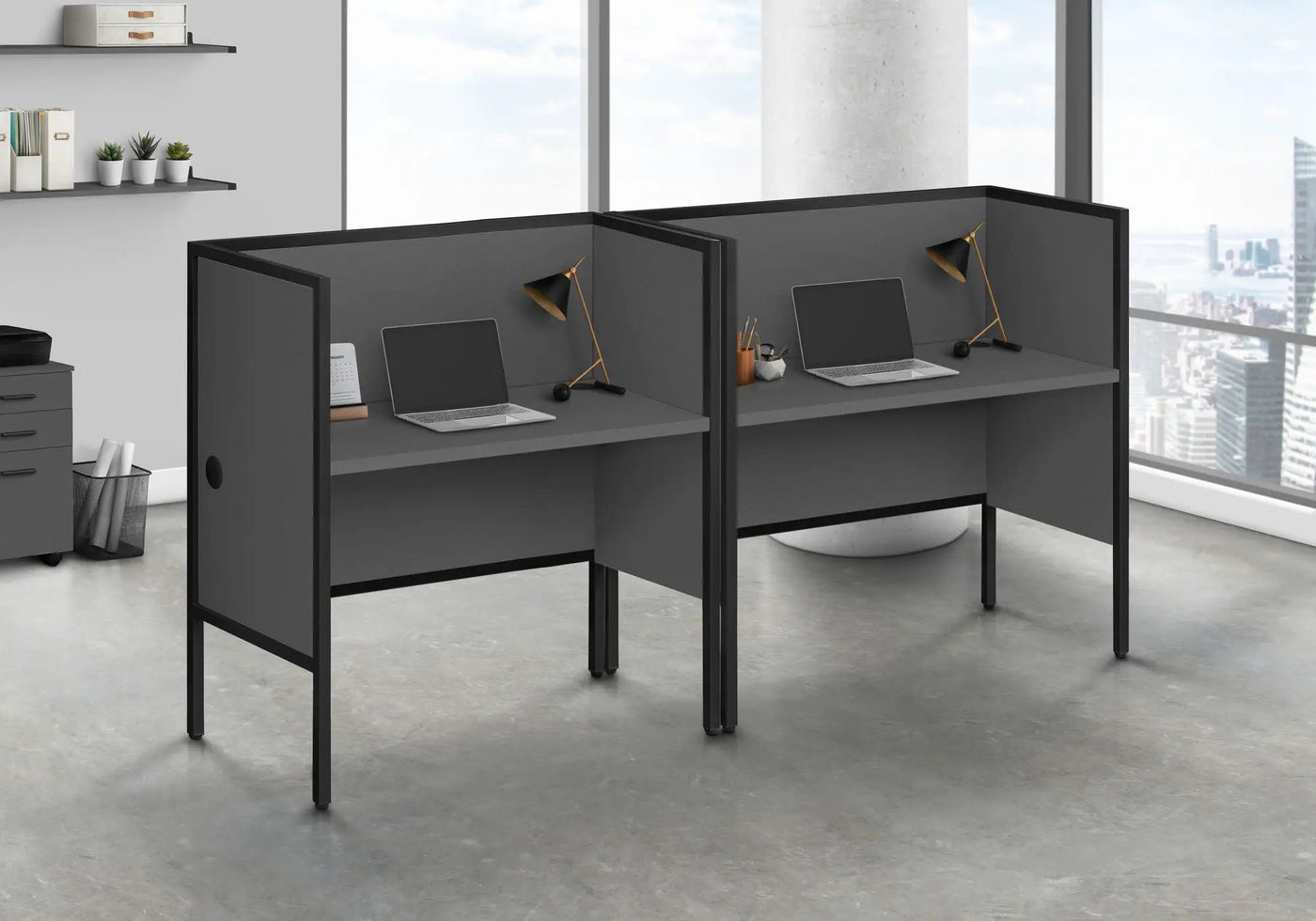 Office Cubicle Desk Commercial Grade Contemporary Modern by HouseOfZazla