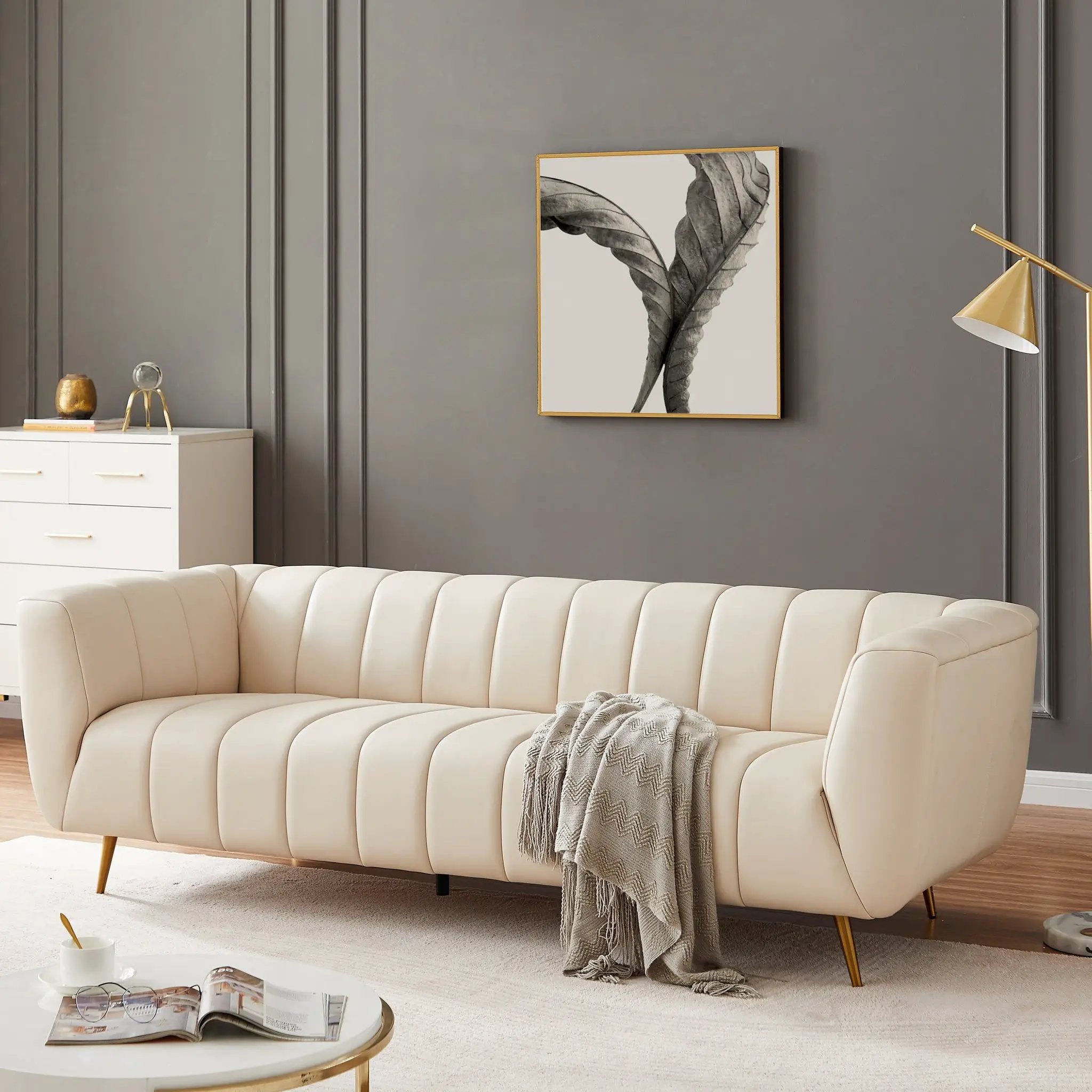 Lamattina - Genuine Italian Channel Tufted Sofa by HouseOfZazla