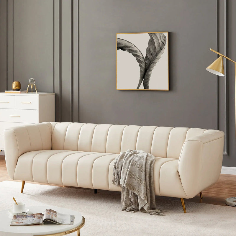 Lamattina - Genuine Italian Channel Tufted Sofa by HouseOfZazla