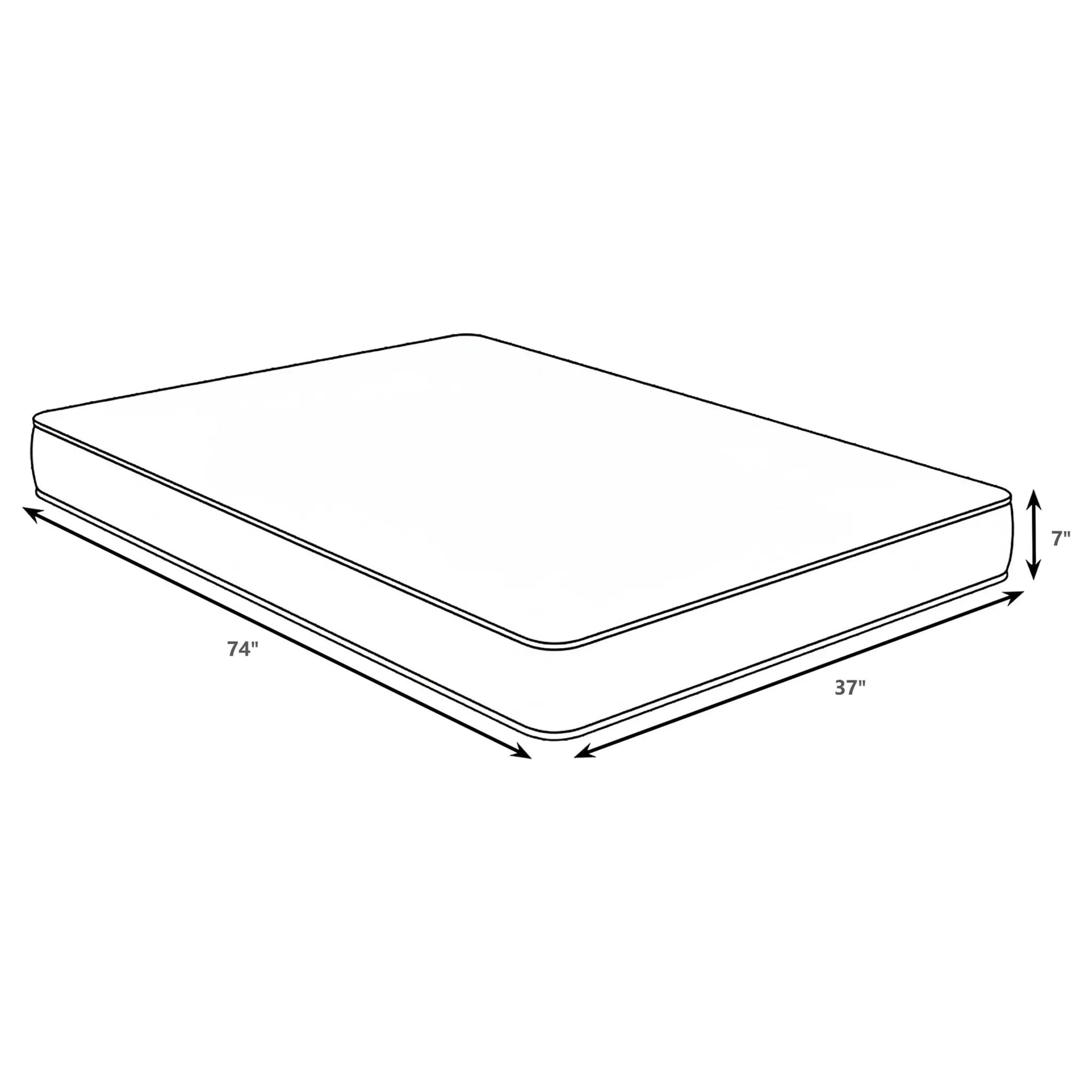 Quimby 7-inch Twin Innerspring Quilted Foam Mattress by Unique Piece Furniture