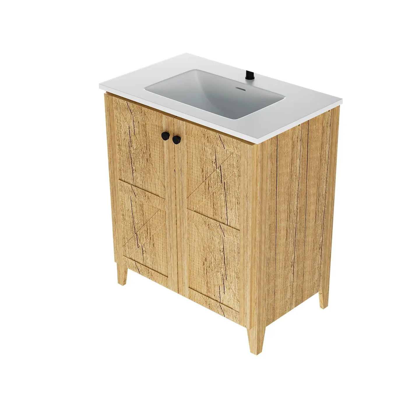 Folding Floor Cabinet With Ceramic Sink, Space Saving by HouseOfZazla