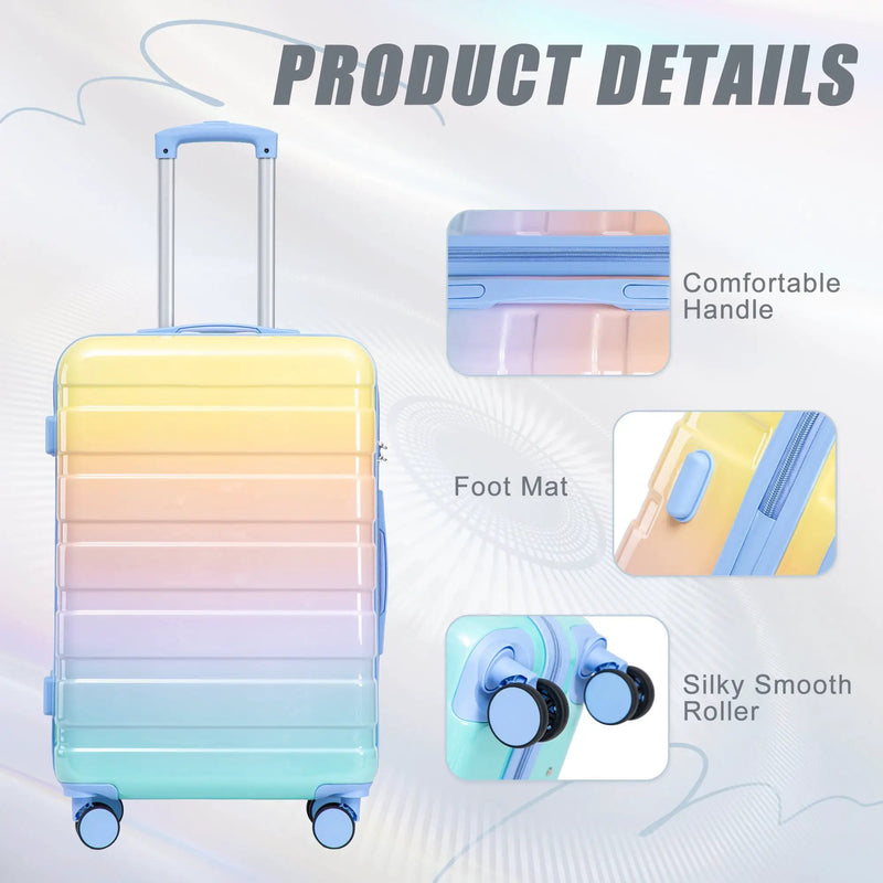 3-Piece PC Spinner Wheel Luggage Set by HouseOfZazla