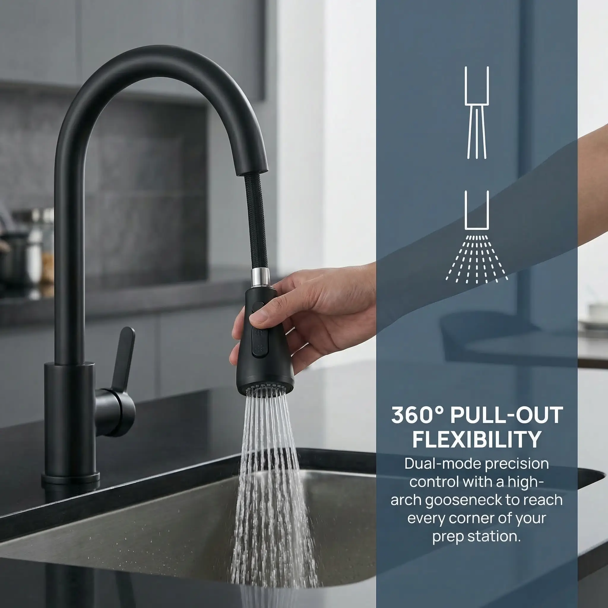 Single Door Sink Cabinet with Tap Stainless Steel Outdoor Kitchen by Chery Industrial
