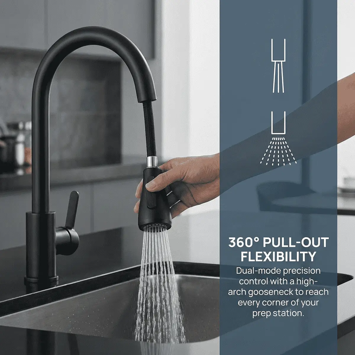 Single Door Sink Cabinet with Tap Stainless Steel Outdoor Kitchen by Chery Industrial