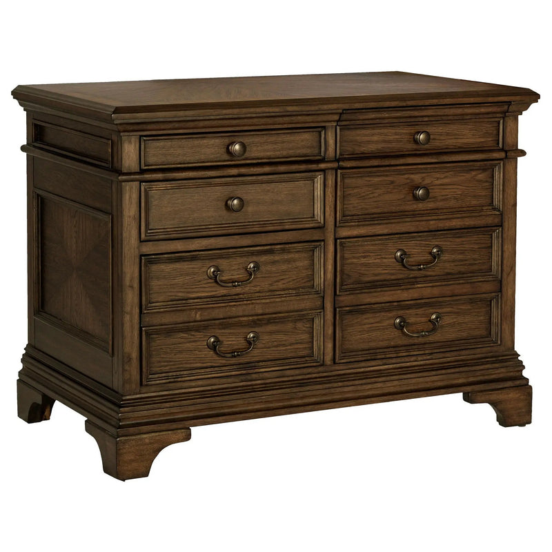 Hartshill 5-drawer Home Office File Cabinet Burnished Oak by Unique Piece Furniture