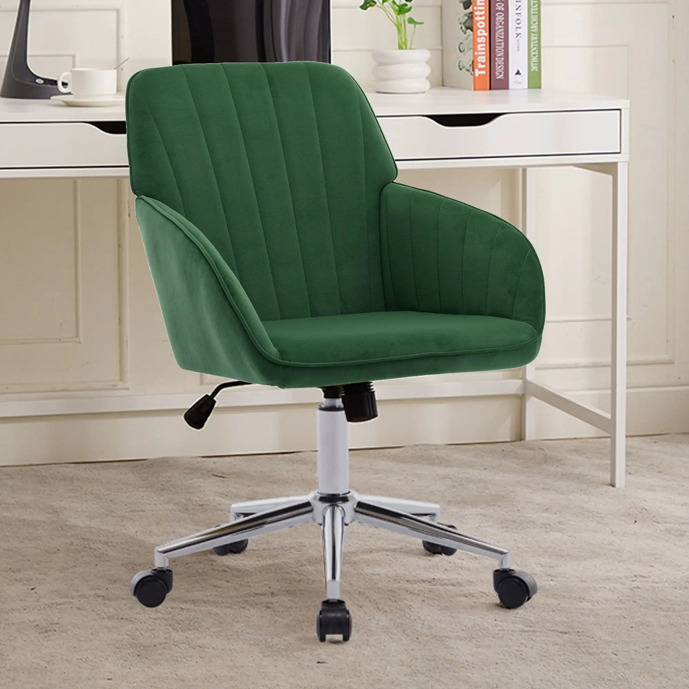 Adjustable Ergonomic Office Chair, Swivel Backrest Seat by HouseOfZazla