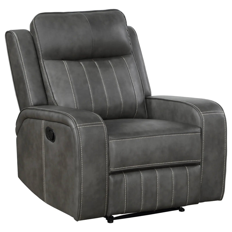 Forrest - Recliner Chair With Tufted Upholstery - Gray by Unique Piece Furniture