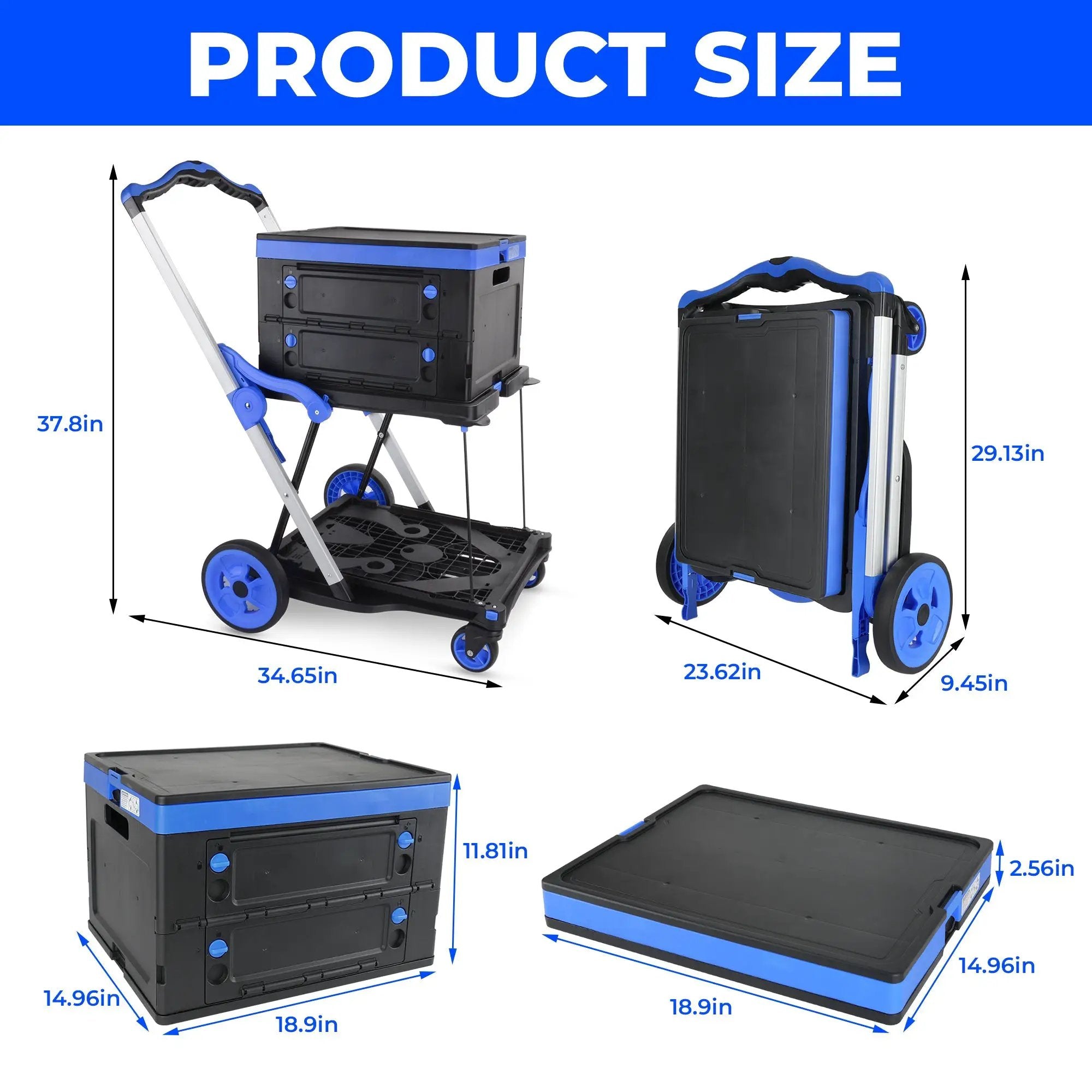 2-Tier Folding Cart by HouseOfZazla