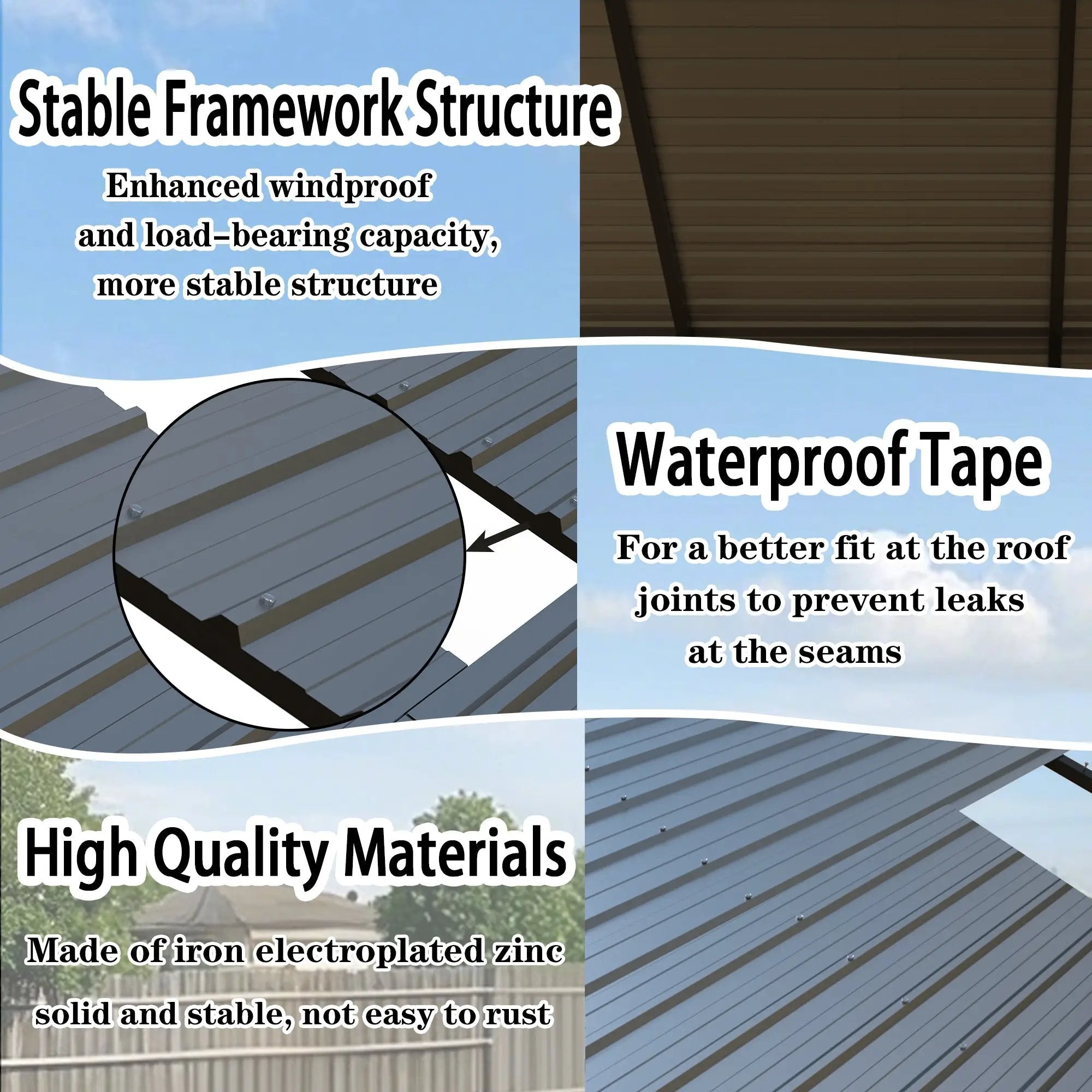 Heavy Duty Carport 20 x 20 Shelter by HouseOfZazla