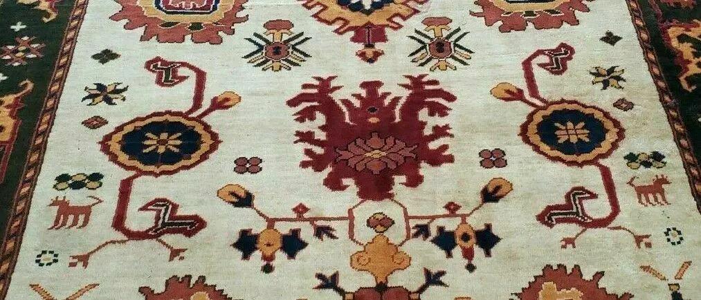 5' X 6' Vintage Handmade Knotted Turkish Kazak Pattern Wool Rug Bohemian Boho Interior Design by Jewel Rugs