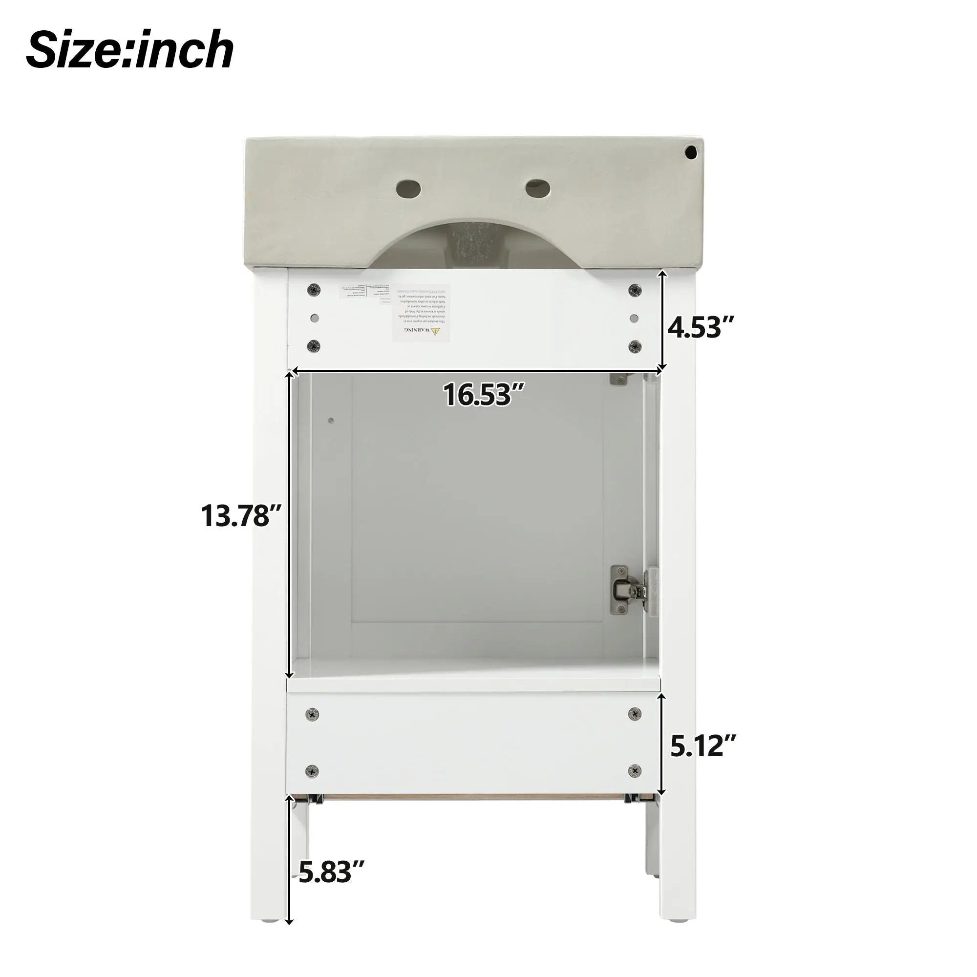 Bathroom Vanity With Sink, Frame And Drawer by HouseOfZazla