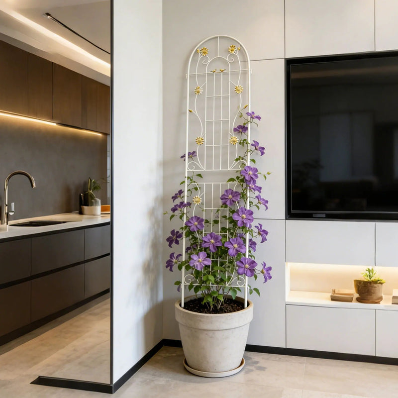 Metal Garden Trellis Rustproof Trellis For Climbing Plant Outdoor Flower Support by Unique Piece Furniture