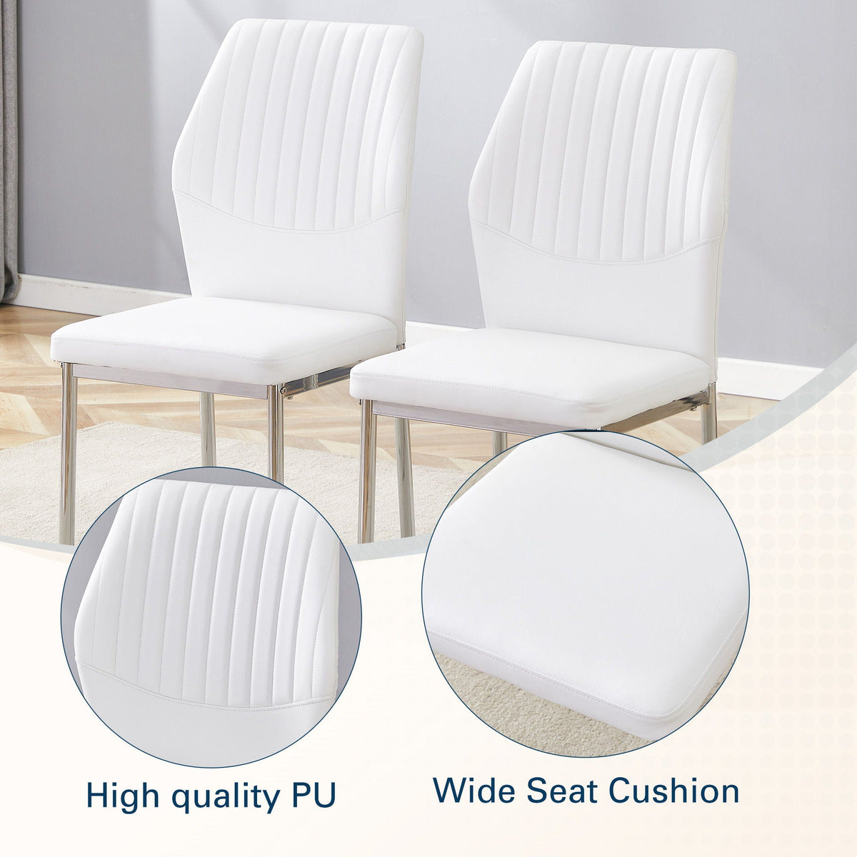 Luxury Simple High Resilience Dining Chair With Metal Legs, photo 19 of 28