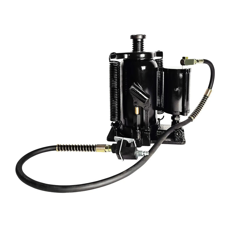 Air Hydraulic Bottle Jack, 20 Ton / 40000 Lbs Bottle Jack, 10.23-20.07-Inch Lifting Range, Manual Handle And Air Pump - Black by HouseOfZazla