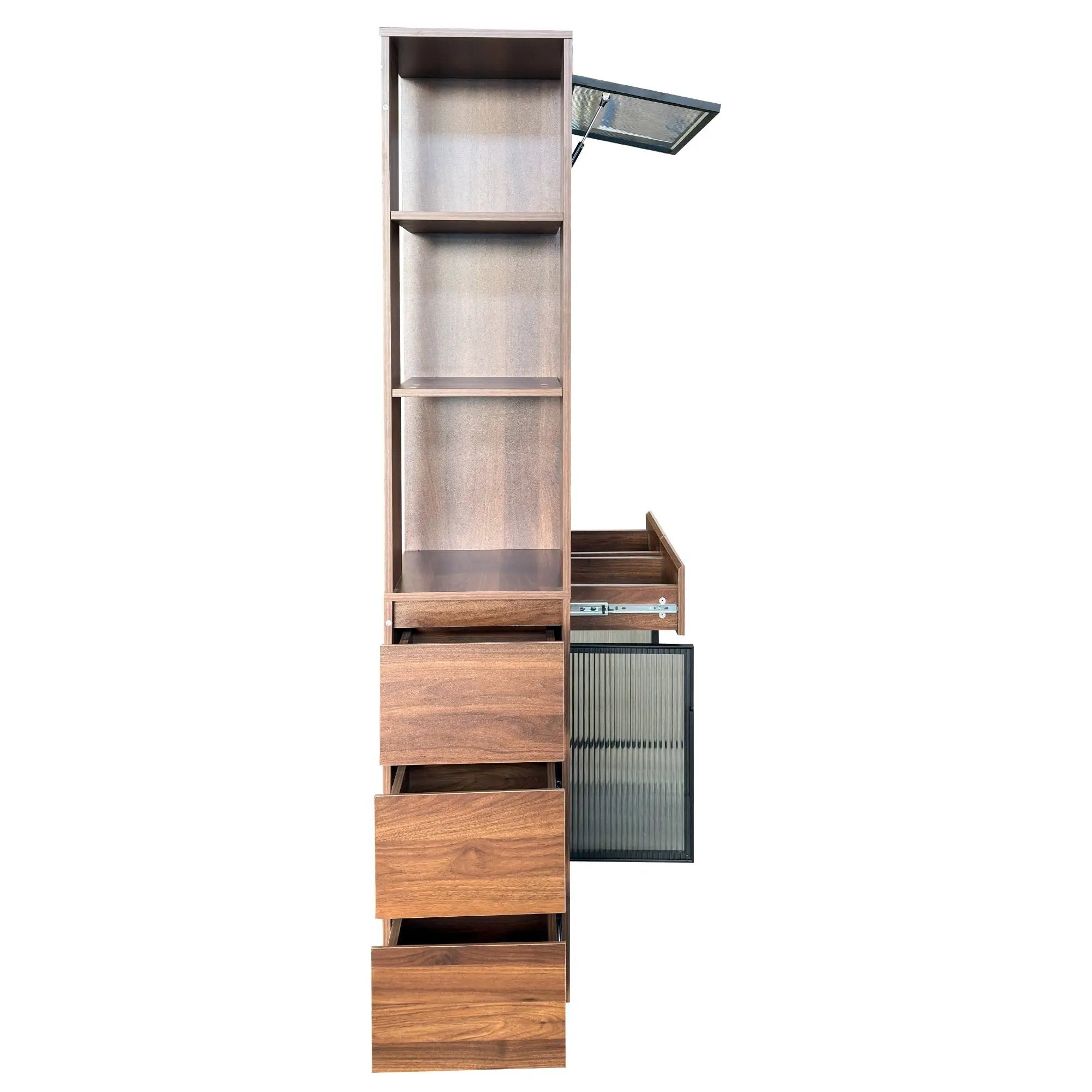 70.87"H Tall Storage Cabinet with Multi-Functional Storage Space by HouseOfZazla
