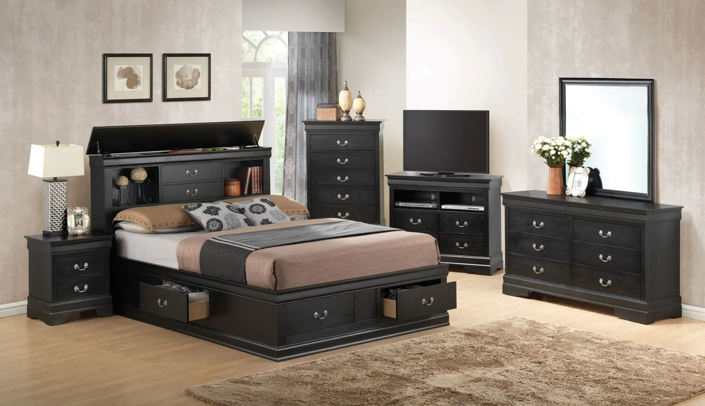 Traditional Style Bookcase Storage Bed by HouseOfZazla