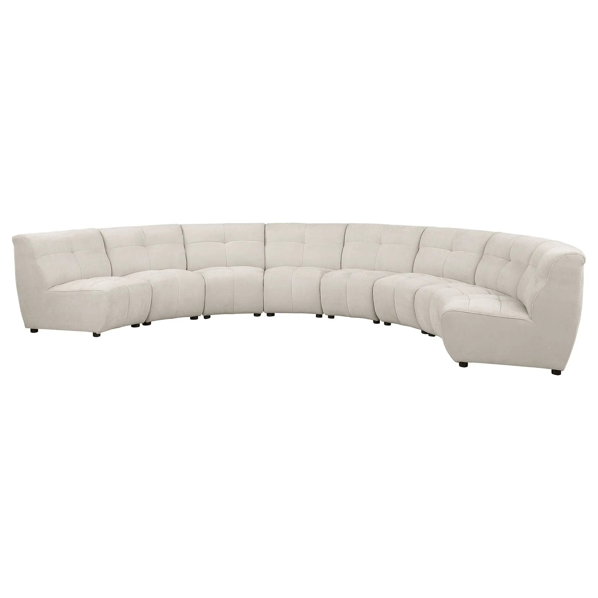 Charlotte 8-piece Upholstered Modular Sectional Sofa Ivory by Unique Piece Furniture