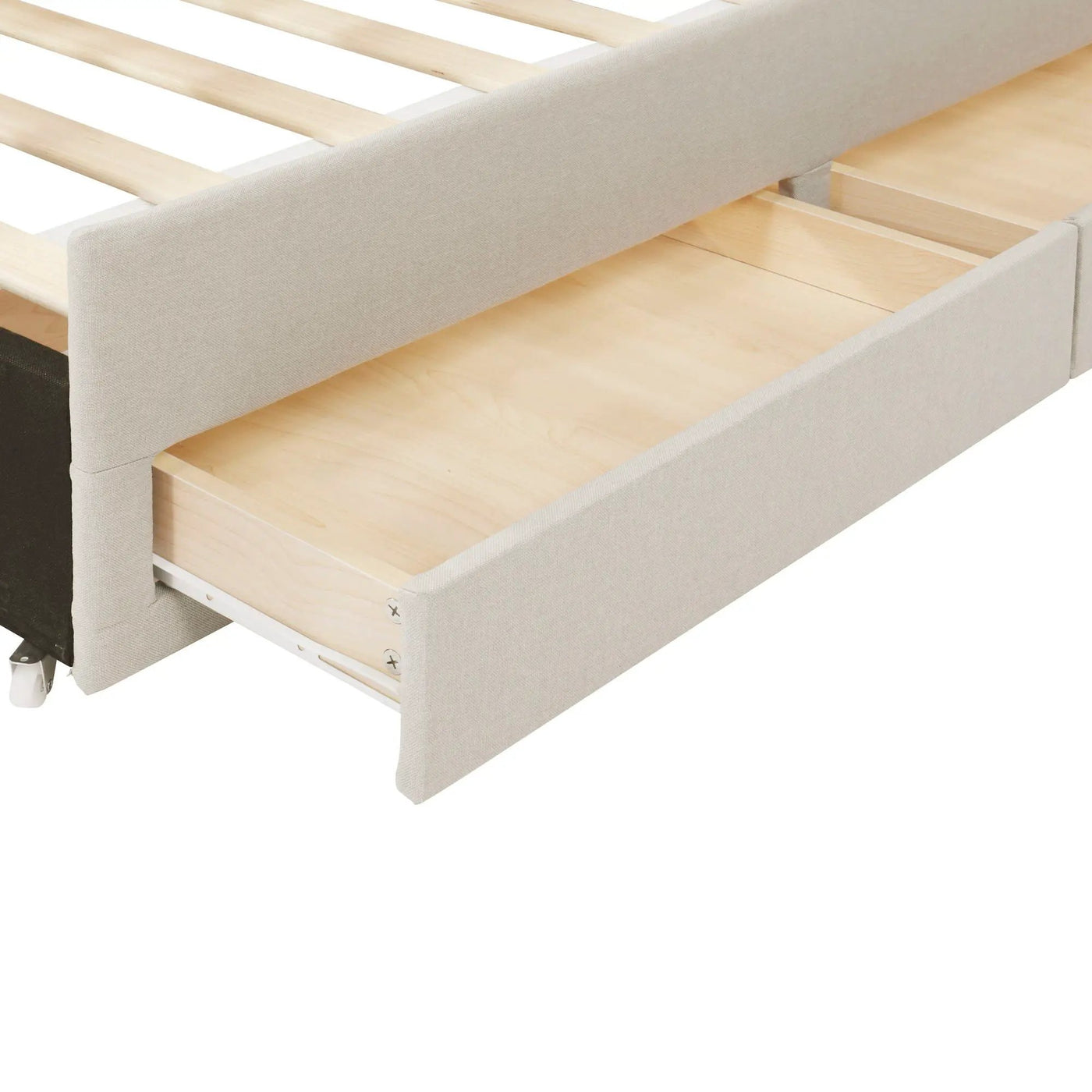 Upholstered Design Platform Bed With Trundle by HouseOfZazla