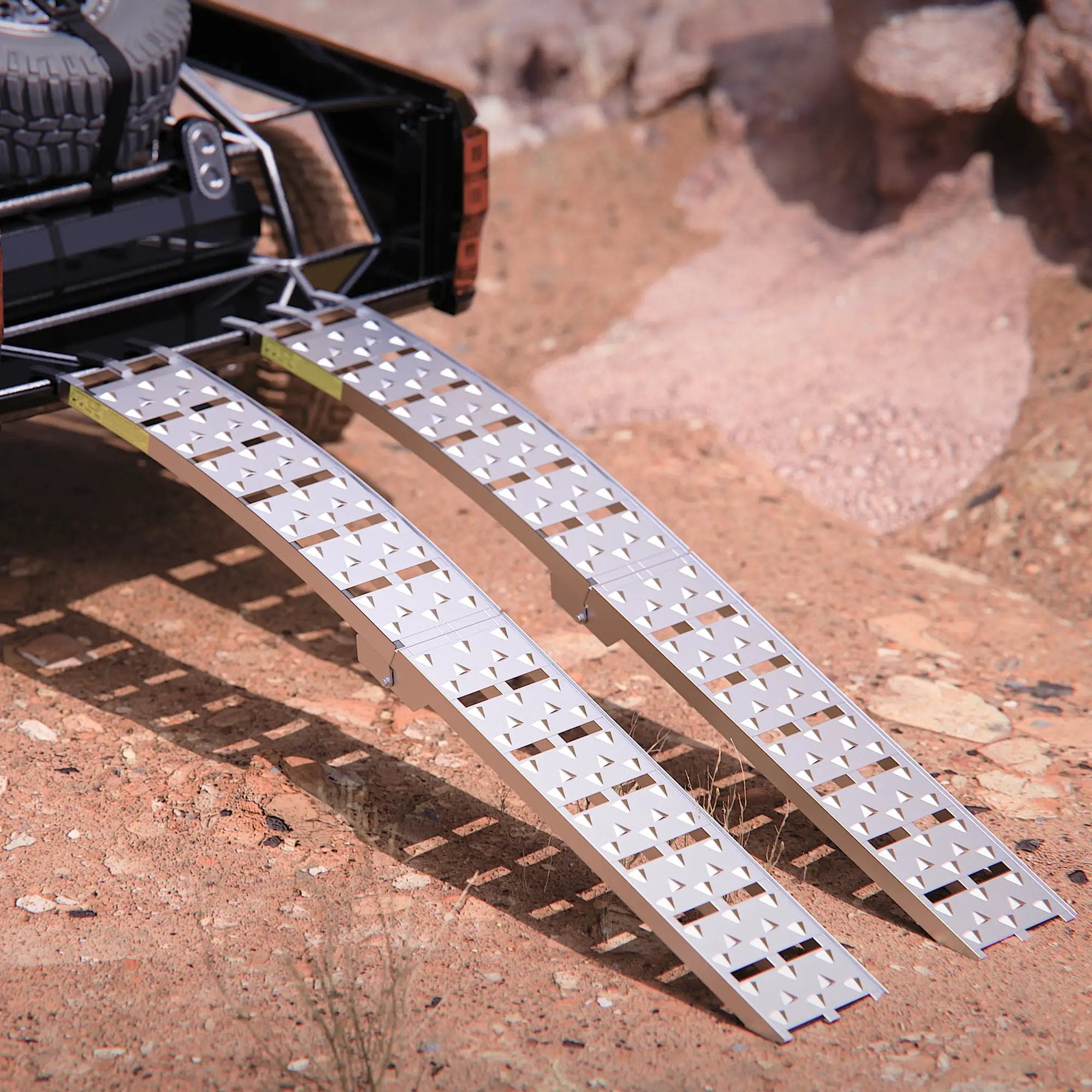 7.5FT Heavy Duty Aluminum Loading Ramp Set for Pickup Truck Beds by HouseOfZazla