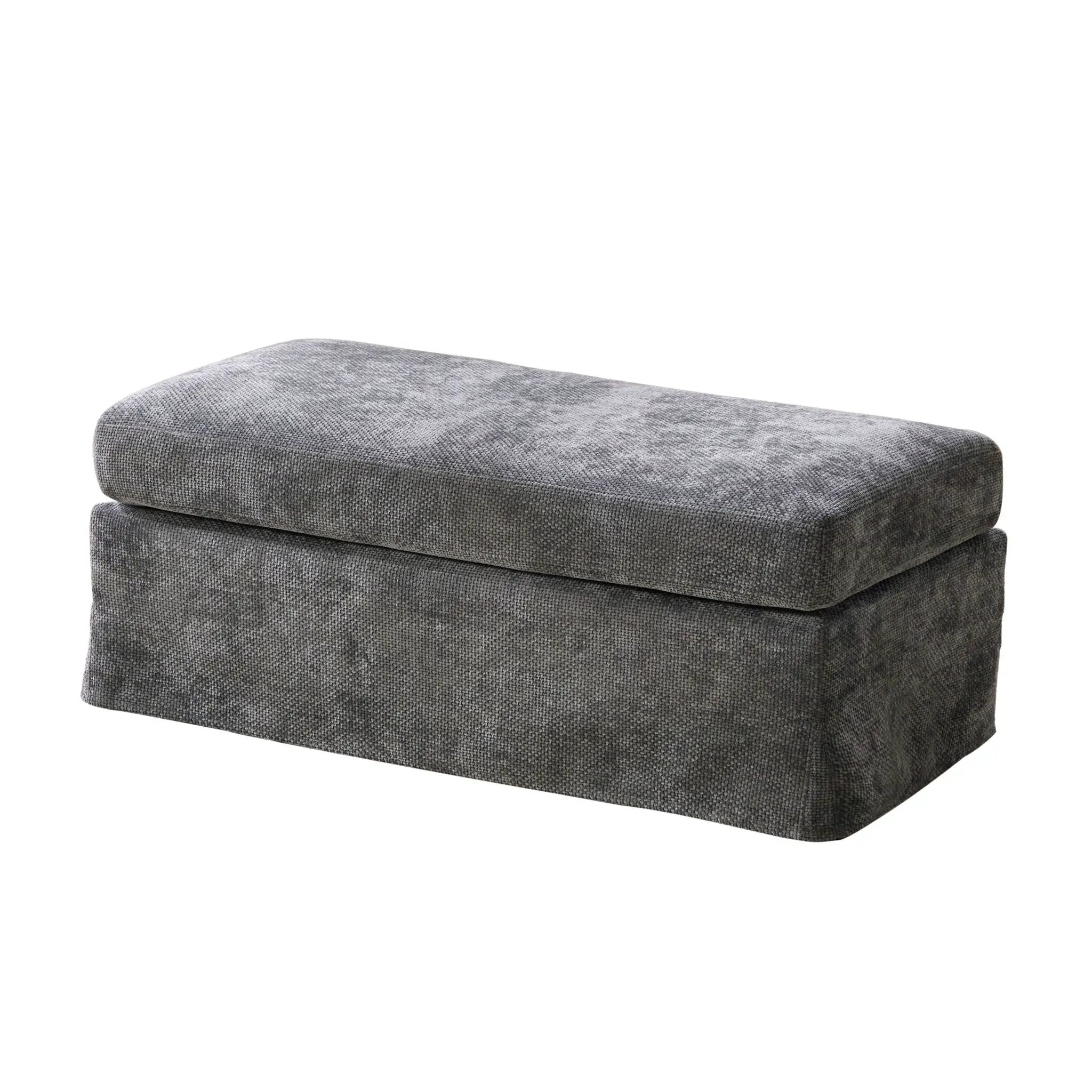 Ottoman Foot Stool With Metal Legs by Unique Piece Furniture