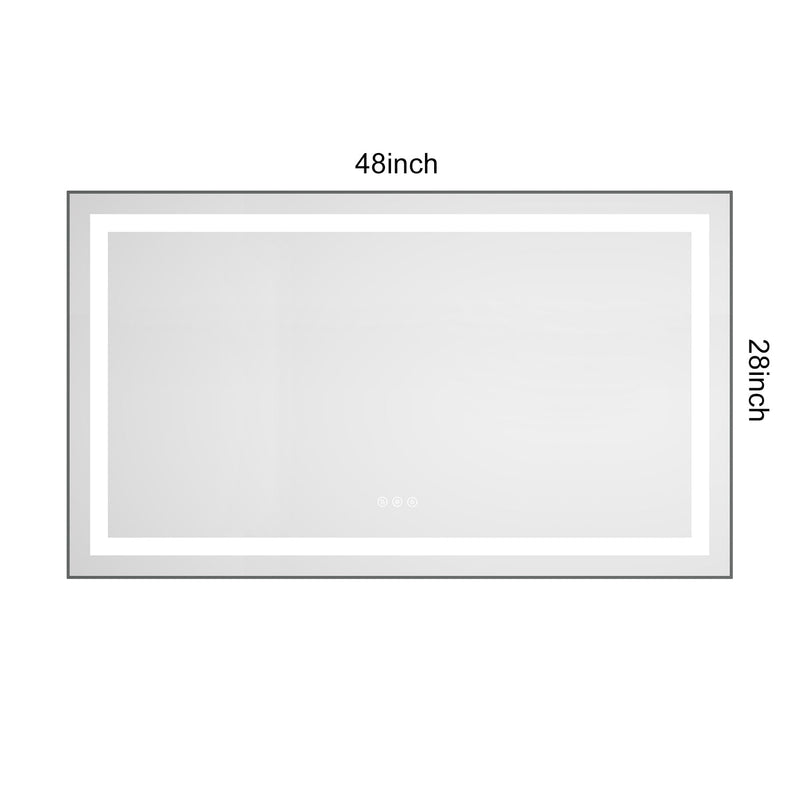 LED Bathroom Mirror with Front and Backlight by HouseOfZazla