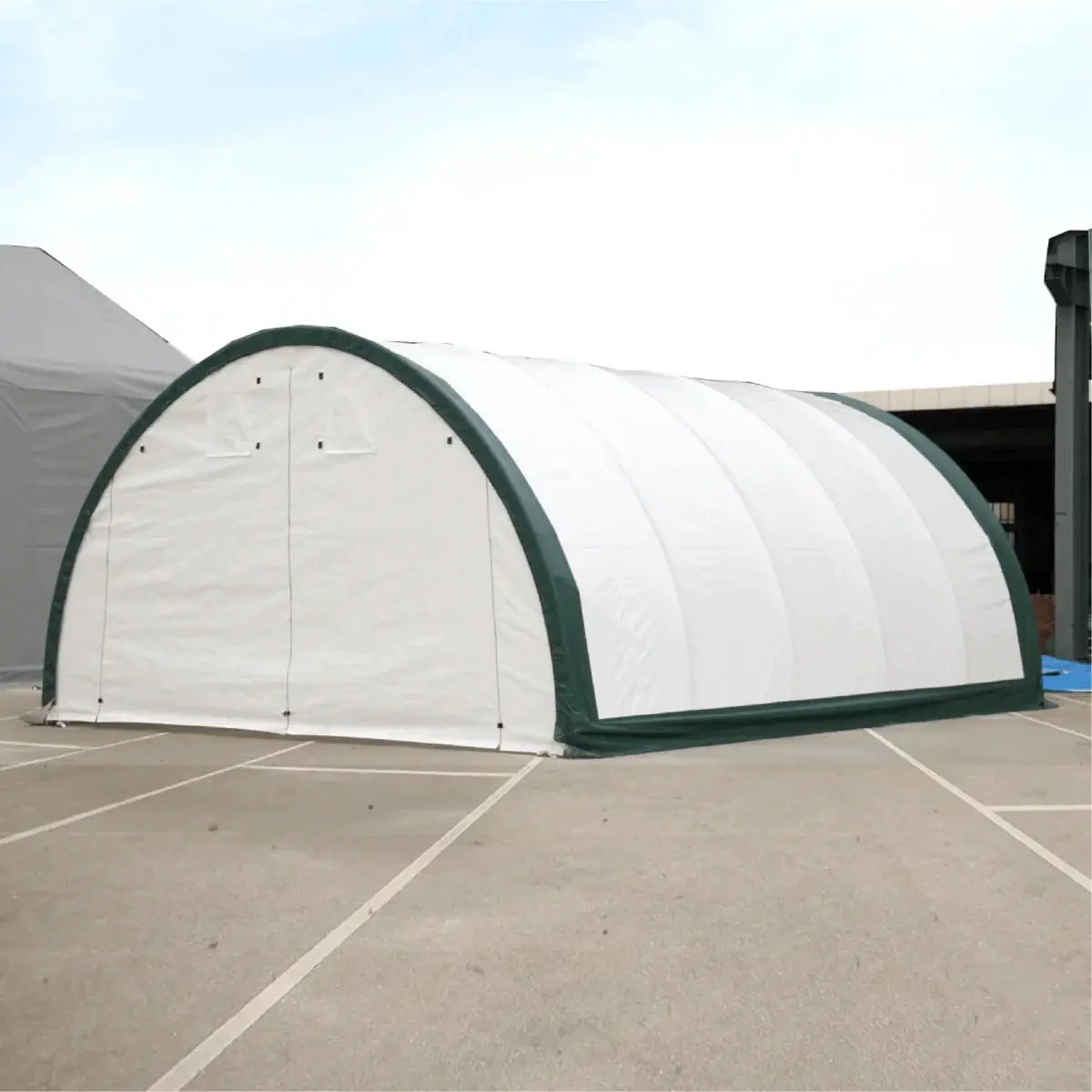 Single Truss Arch Storage PE Shelter by HouseOfZazla