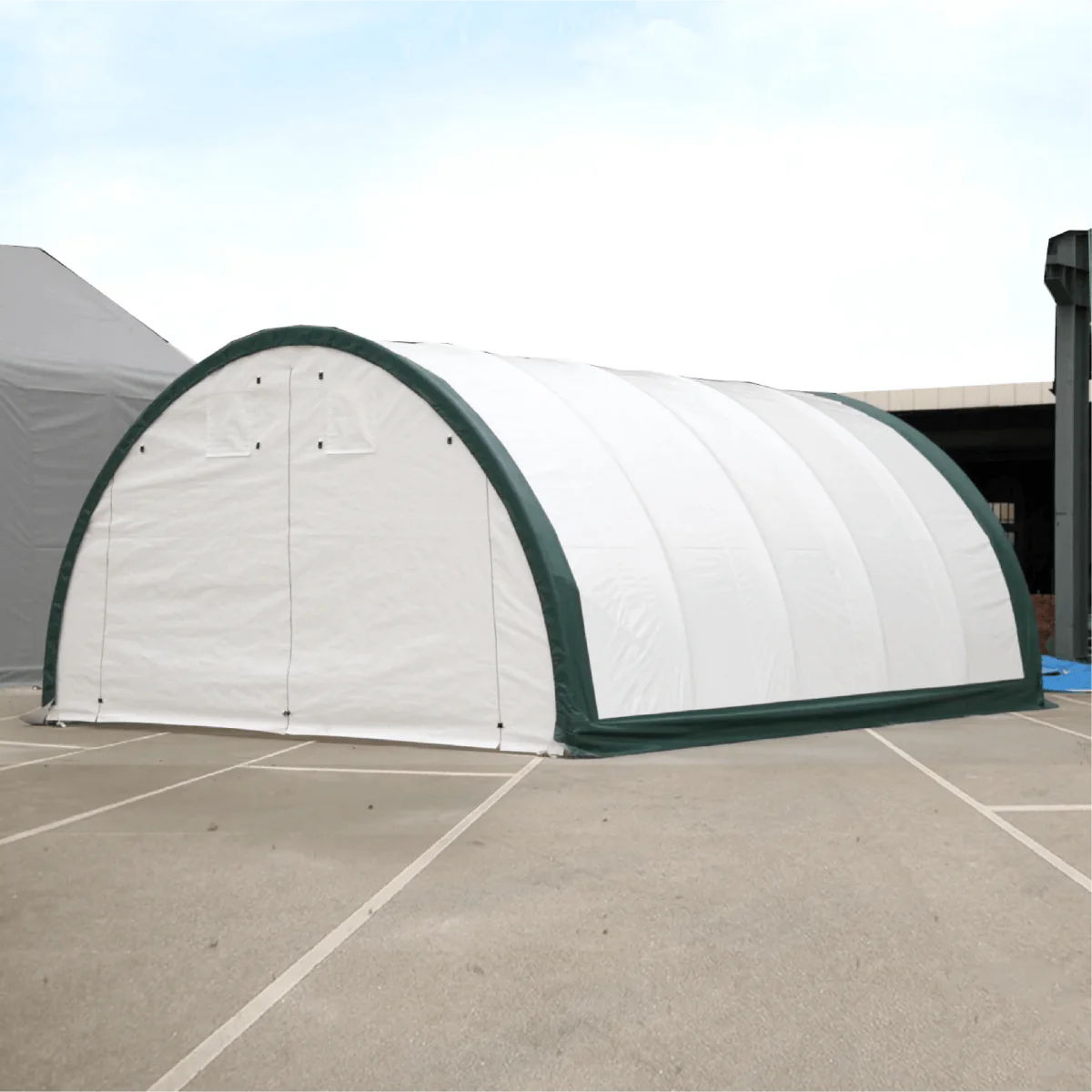 Single Truss Arch Storage PE Shelter by HouseOfZazla