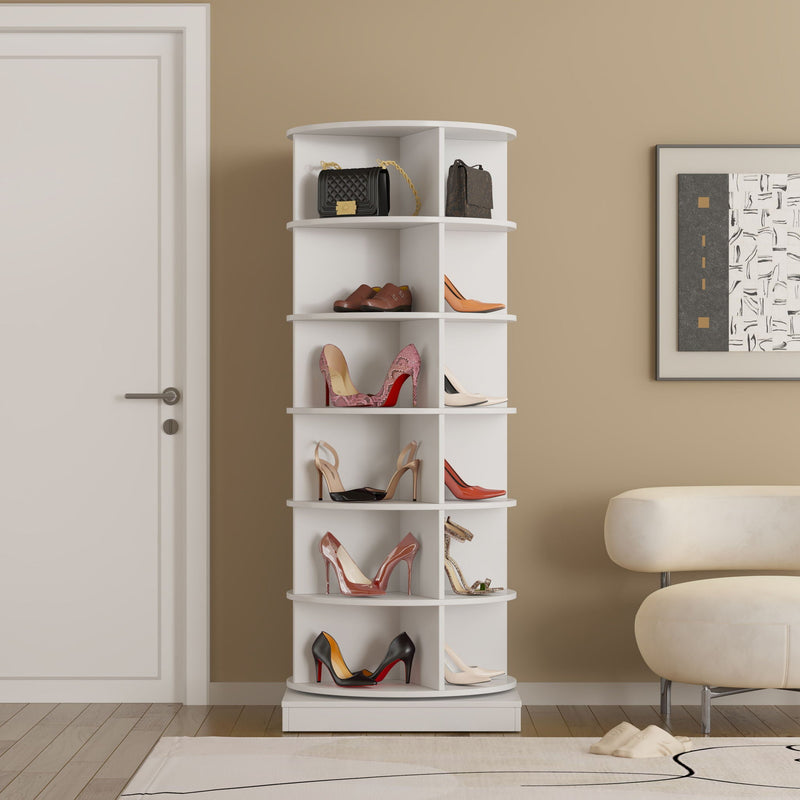 360 Rotating Shoe Cabinet 6 Layers by HouseOfZazla