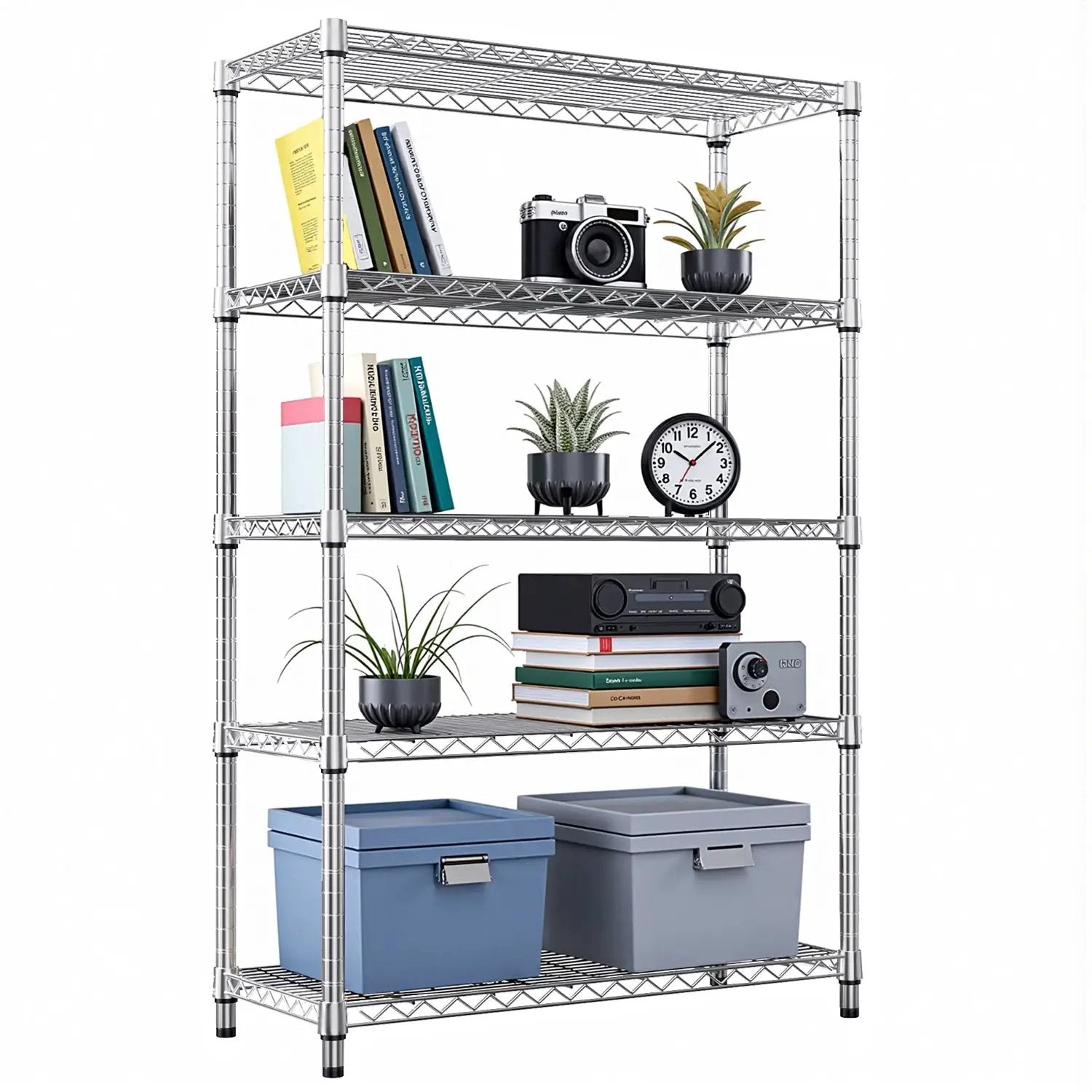 5-Tier Utility Steel Storage Shelving Unit by HouseOfZazla