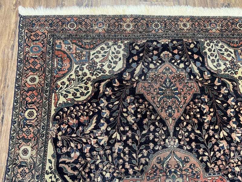 Antique Persian Sarouk Farahan Rug 4x7, Collectible Persian Carpet by Jewel Rugs
