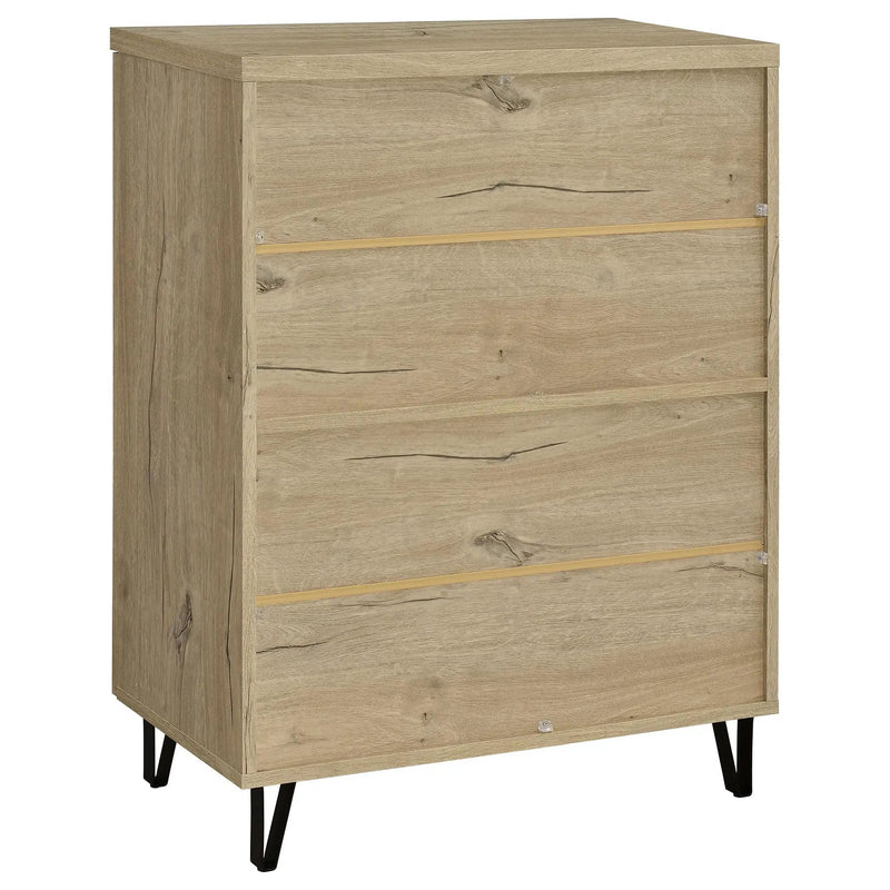 Brixton 2-door Entryway Shoe Storage Cabinets White Oak by Unique Piece Furniture