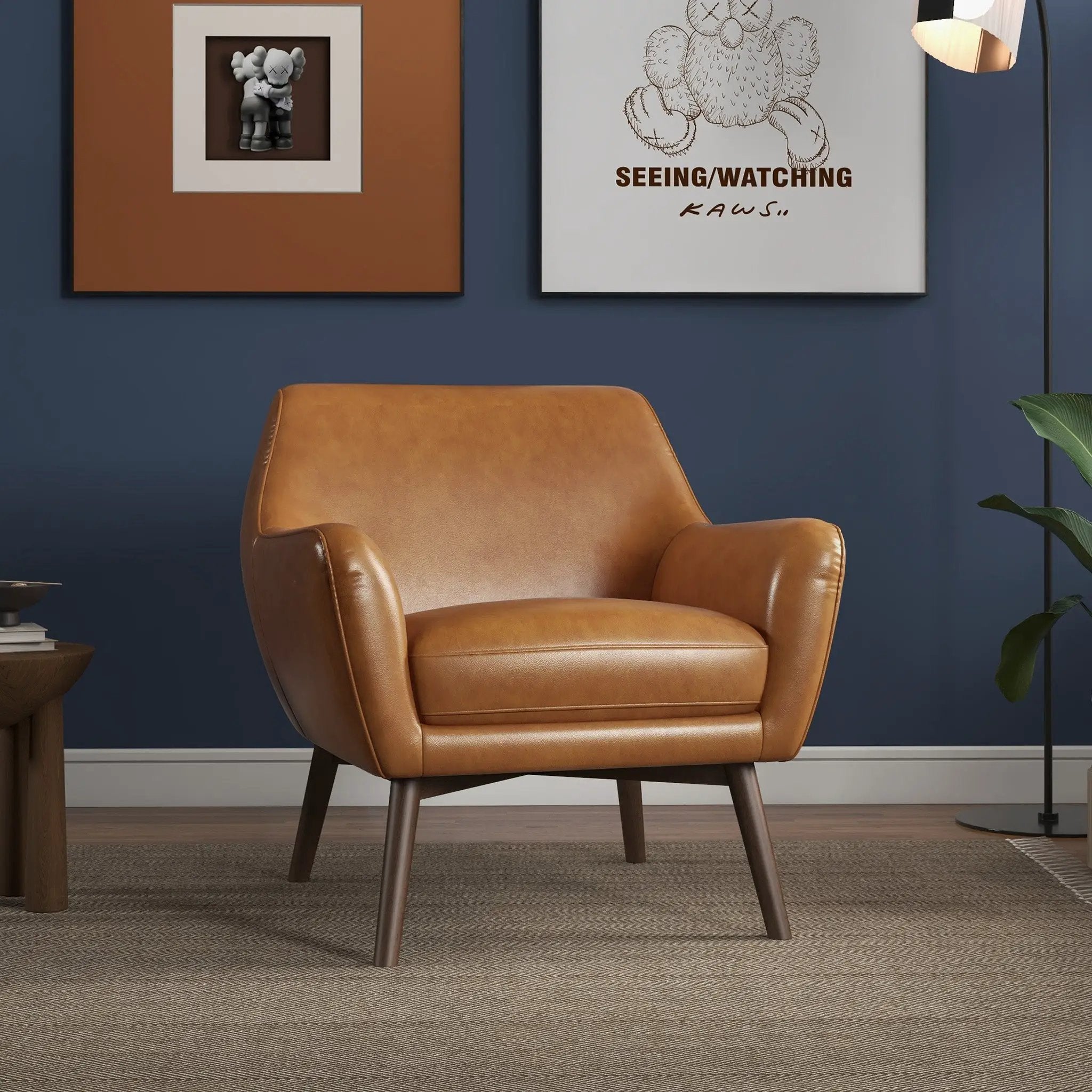 Panom Leather Lounge Chair by HouseOfZazla