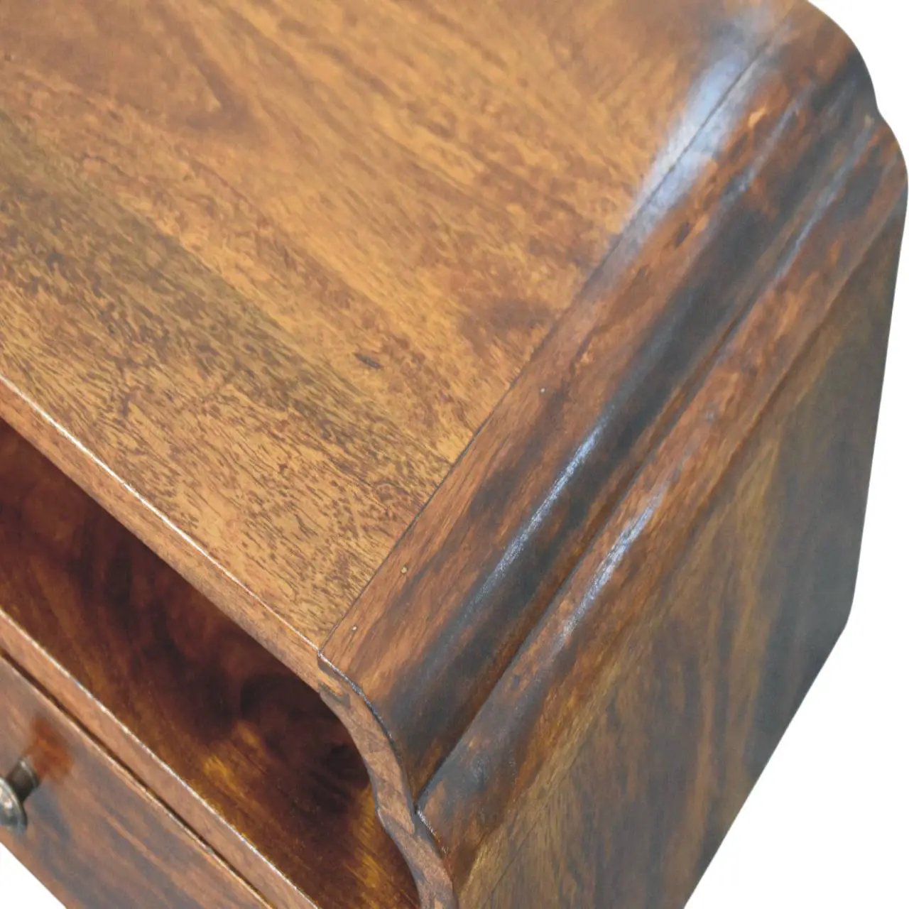 Artisan Furniture Solid Wood Avora Wall-Mounted Chestnut Bedside by HouseOfZazla